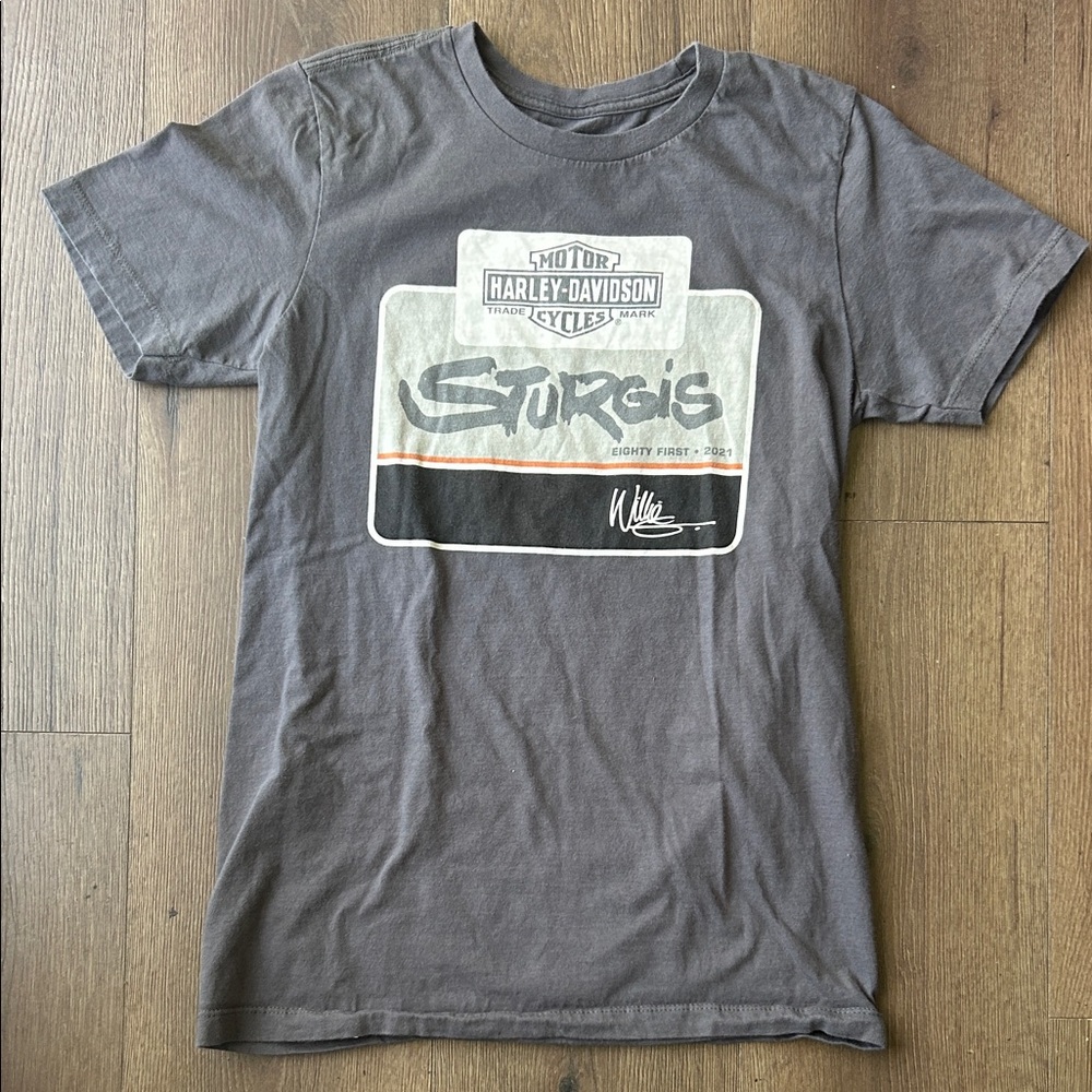 Harley-Davidson Gray Sturgis Graphic Short Sleeve Tee !! Small
